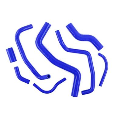 Imagem de JOIUYOLJ Kit de mangueira de radiador de silicone de 3 camadas compatível com Toyota Corolla Levin 1991-2000 AE101 AE111 AE102 1.6L 1.8L 4A-FE 7A-FE... (azul)
