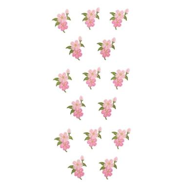 Imagem de Tofficu 60 Peças patches bordado flor aplique rosa costurar em apliques artesanato kraft jeans roupas costurar no remendo acessório roupa as flores acessórios plantar