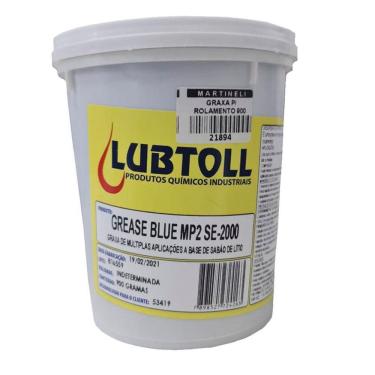 Imagem de Graxa de Lítio Azul para Rolamentos 900g - LubToll Grease Blue MP2 SE-2000