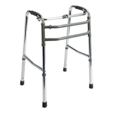 Imagem de Andador Idoso Adulto Articulado Fixo Dobrável em Alumínio 3 Barras Hidrolight