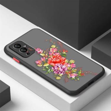 Imagem de Capa de telefone fosca para Oneplus 10 9 8T 8 7 7T 6 6T 5 5T PRO NORD CE 2 N10 N100 5G Capa lindas flores coloridas, SFBLA07, para Oneplus Nord CE 5G