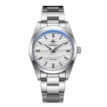 Imagem de ADDIESDIVE Relógio de quartzo masculino analógico VH31 de 36 mm, movimento de quartzo mecânico, K1, cristal mineral convexo, impermeável, 100 M AD2030, Branco, vestido moderno