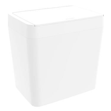 Imagem de Lixeira Retangular Crippa Com Aro Interno 5l Branco