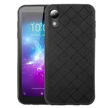 Imagem de ELISORLI Compatível com ZTE Quest 5 Z3351S capa robusta fina acessórios de celular antiderrapante borracha TPU capa para celular ZTE Blade Vantage 2 Z3153V/A3L/A3 Lite/A3 2019/L8 mulheres homens preto