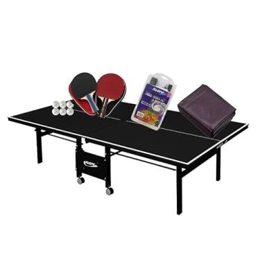 Imagem de MESA DE PING PONG MDF 18mm 1084 PRETA KLOPF + Kit Completo c/Estojo + Rede Master + Capa