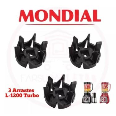 Imagem de Arraste Do Copo 3 Peças Liquidificador Mondial L-1200 Turbo