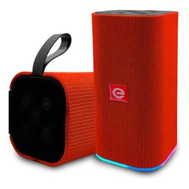 Imagem de Caixa De Som Bluetooth 5.0 Portatil Potente Radio Fm Usb Led - Exbom, 