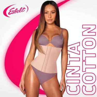 Imagem de 404 Cinta Esbelt Cotton Emborrachado, Bege, P