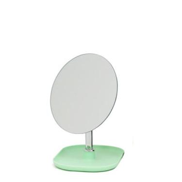 Imagem de Espelho Redondo com Porta Bijux Verde 16x13x19Cm - Mai Home