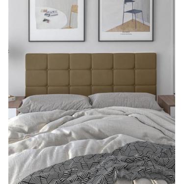 Imagem de Cabeceira Estofada Cama Box Solteiro 160 cm Calipha - Magazine L, Bege
