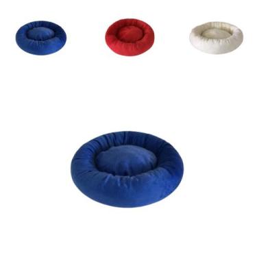 Imagem de Caminha De Pet Velboa Redonda 50cmx50cm Impermeável Cores Macio Para G