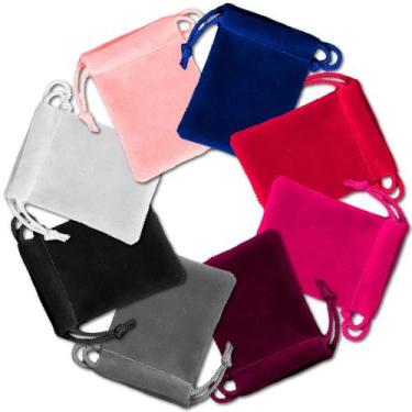 Imagem de 100Un. Bolsa De Veludo Jóias Presentes Lembrancinhas Festa - Neoimp