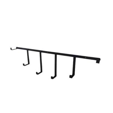 Imagem de Cabideiro Lantana Decorativo Ferro Parede Industrial Preto - Nosso Son