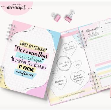 Imagem de Planner Devocional Agenda com Mensagens Religiosas - Artes da Gutti