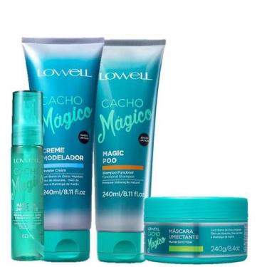 Imagem de Lowell Cacho Magico Shampoo 240ml Creme Modelador 240ml Mascara 240g e