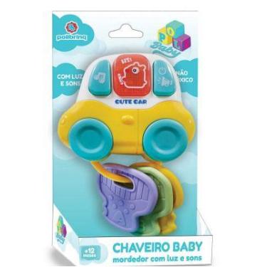 Imagem de Mordedor Chaveiro Baby com Luz e Som Poli Baby - Polibrinq