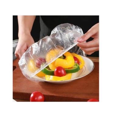 Imagem de Capa Veda Tudo Touca Plástica Descartável Multiuso Alimentos. - Fresh 