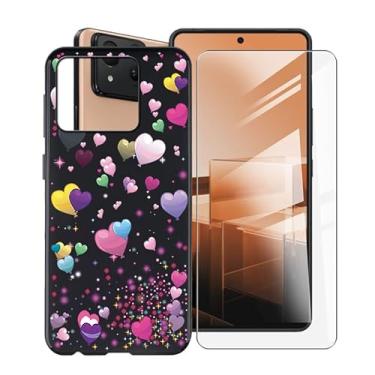 Imagem de HGJTFANY Capa para Asus Zenfone 11 Ultra, com [1 x protetor de tela de vidro temperado], capa protetora de silicone macio preto, capa de telefone à prova de choque para Asus Zenfone 11 Ultra (6,7