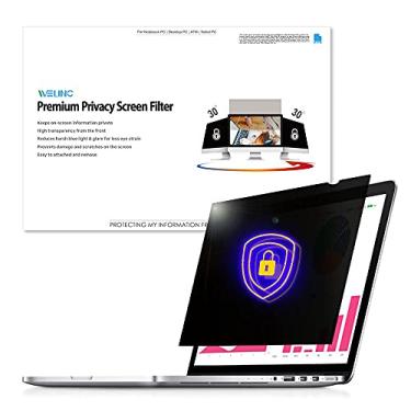 Imagem de WELINC 14,0 polegadas - Proporção de 16:9 - Filtro de tela de privacidade para laptop widescreen - Notebook - antirreflexo - Película protetora antiarranhões para confidencialidade de dados