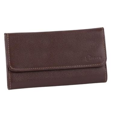 Imagem de Carteira Feminina de Couro Legítimo  - Magon, Marrom