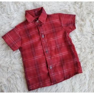 Imagem de Camisa Menino Infantil Junina Xadrez Vermelho - EDYNHOKIDS, P