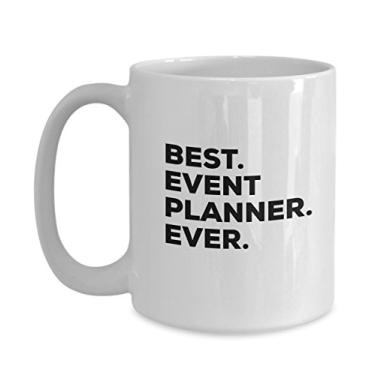 Imagem de Presente de planejador de eventos – Caneca de melhor planejador de eventos – Caneca de café – Chá chocolate quente, vinho cacau – Presentes para planejamento – Divertido ou embalado em saco de presente