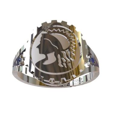 Imagem de Anel De Formatura De Engenharia Civil Em Prata 950k - Vieira Cruz Joia