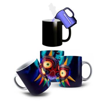 Imagem de Caneca Porcelana Mágica Máscara do Zelda Majora 325mL - VilelaGG