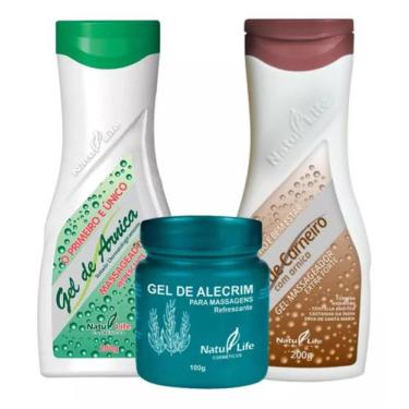 Imagem de Kit Natulife : Gel Massageador Sebo de Carneiro, Gel de Alecrim & Gel 