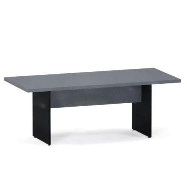 Imagem de Mesa De Reunião Retangular PE 40 Pandin 2,00 M Grafito e Preto