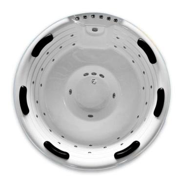 Imagem de Spa Redondo Rubi COMPLETO com hidro em acrílico - LineaPlas, 1,95X1,95