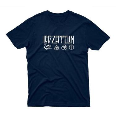Imagem de Camiseta Masculina Led Zeppelin Logo Camisa Banda Rock - SEMPRENALUTA,
