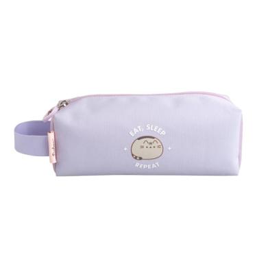 Imagem de Grupo Erik Estojo de lápis Pusheen | Fecho de zíper e alça de transporte | Estojo cosmético, estojo de lápis grande, estojo infantil | Gato Pusheen, presentes Pusheen, artigos de papelaria Pusheen