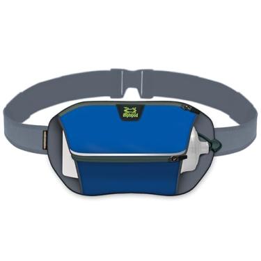 Imagem de Amphipod Pacote de garrafa Velocity Plus, cinto de armazenamento e hidratação, 5K/10K, Endurance & Ultra Running, masculino e feminino (590 ml), Azul, one size