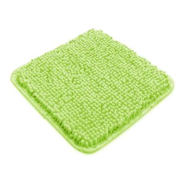 Imagem de Yeaban Tapetes de banheiro pequenos 30,5 x 30,5 cm – Tapetes de banho de chenille grossos | Tapete de banho absorvente e lavável, antiderrapante, tapetes macios e macios para banheiro, chuveiro, pia