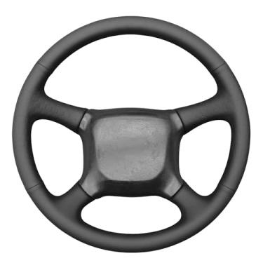 Imagem de MEWANT Capa de volante costurada à mão para Chevrolet Silverado 1500 1999-2002 Acessórios de volante para Chevrolet