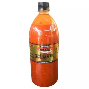 Imagem de Viciado em Pimentas Molho de Pimenta Carolina Reaper, Picante Extremo, 1 Litro