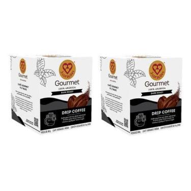Imagem de Café em Sachê Drip Coffee 3 Corações Dark Roast 11g - 20 un