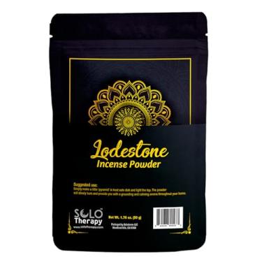 Imagem de Solo Therapy Incenso em Pó de Lodestone 50g, Espaço Sagrado, Aroma de Lavanda, 1 Unidade