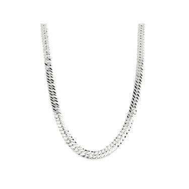 Imagem de Cordão Corrente Masculina Grumet Grossa 70cm De Prata 925 Maciça Gaveta