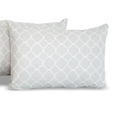 Imagem de Kit 4 Fronhas Avulsas Estampadas Malha 100% Algodão COZZILAR - Macias,