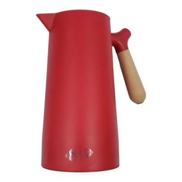 Imagem de Garrafa Térmica Jarra De Café 1 Litro Cabo Madeira Wood 1 Un - ECOS, V