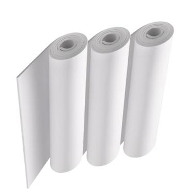 Imagem de Pacote com 3 folhas de espuma EVA branca de 3 mm de espessura, 35,32 cm x 149,9 cm, espuma artesanal de EVA premium para fantasia de cosplay da MEARCOOH