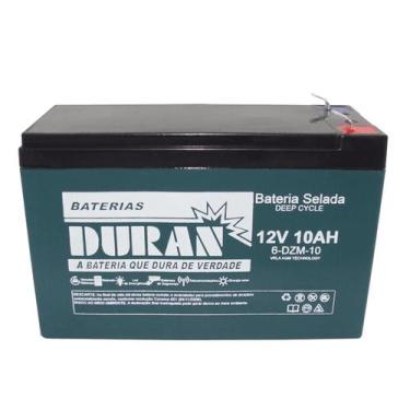 Imagem de Bateria Selada Gel Ciclo Profundo Duran 10ah 12v 6-dzm-10