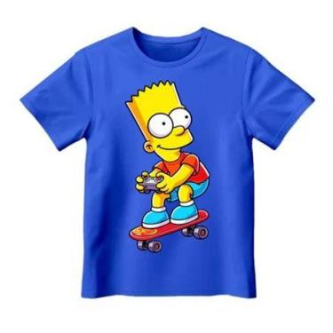 Imagem de Camiseta dos Simpsons Infantil Bart Camiseta Infantil - loja dinka, g,