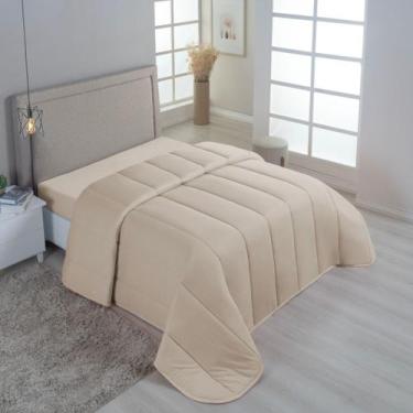 Imagem de Edredom Casal Malha Algodão Antialérgico Dupla Face Macio - Nathalia E