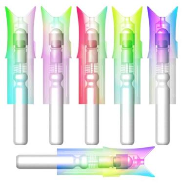 Imagem de XHYCKJ 6 peças de pinos iluminados para parafusos de besta com diâmetro de 7,62 mm, chave de fenda incluída (colorida)