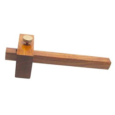 Imagem de Medidor de marcação Ramelson com parafuso de latão, para carpinteiros profissionais de marcenaria. 15 cm de comprimento.