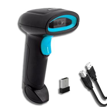 Imagem de MRBOSS Scanner de código de barras sem fio, leitor de código QR, cabo sem fio, 3 em 1, 2,4 G, Bluetooth, USB, para tablet, laptop, Mac, Android, iPhone, iPad, POS até caixa registradora, armazém