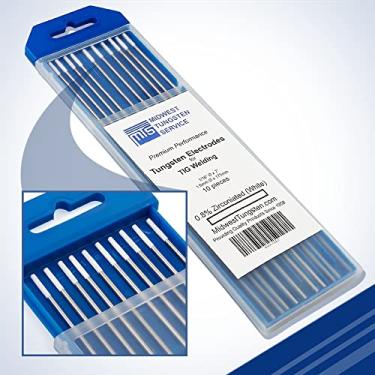 Imagem de Eletrodos de tungstênio de soldagem TIG 0,8% Zircônia (branco, WZ8) Pacote com 10, 40400-02427A, 1/16"